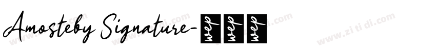 Amostely Signature字体转换